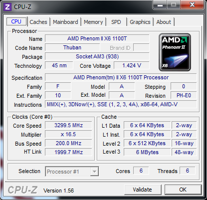 AMD Phenom II 1100T